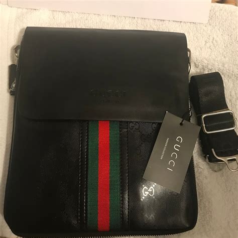 gucci mens side bag|gucci shoulder bag men's black.